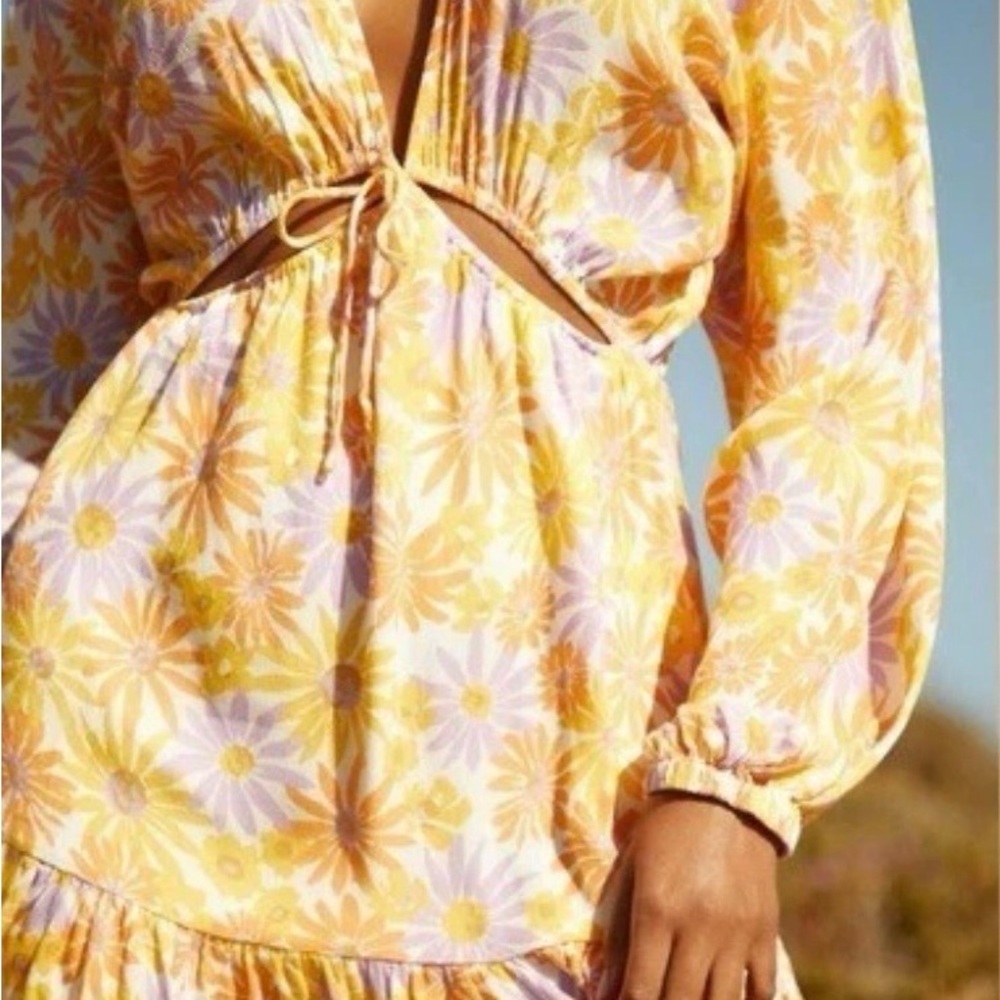 L*Space Feelin' Fine Beach Dress in Oopsie Daisy Floral print Size M